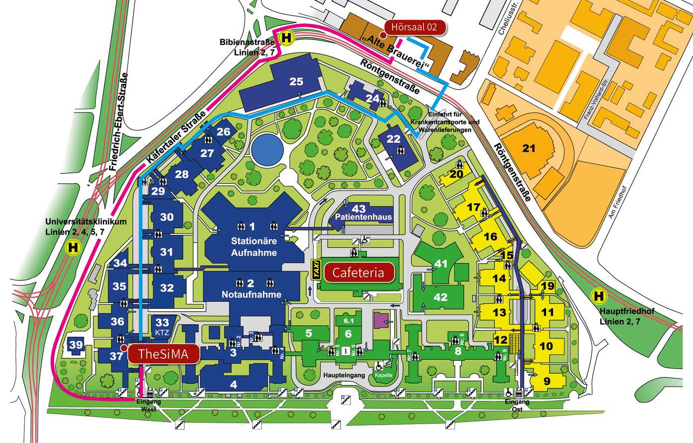 Lageplan und Wegbeschreibung zum ISLS Symposium